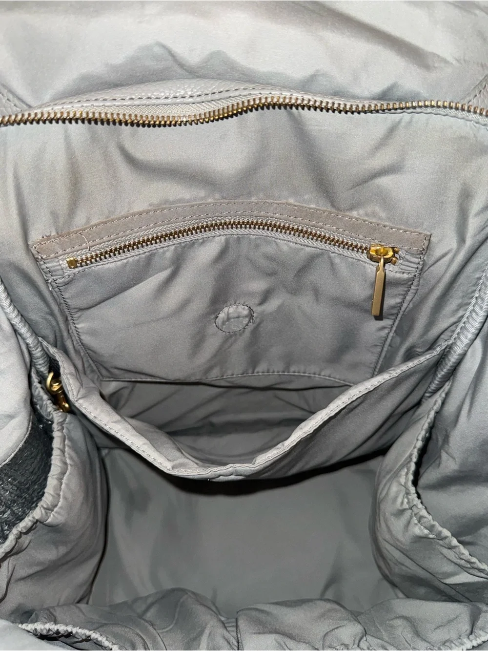 Freshly Picked Classic Diaper Bag II | Full Size Backpack | Gray Vegan Leather |